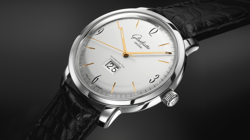 black background, Glashutte, number, indoors, studio shot, clock hand, watch, geometric shape, chrome, time, Mens, minute hand, accuracy, wristwatch, shape