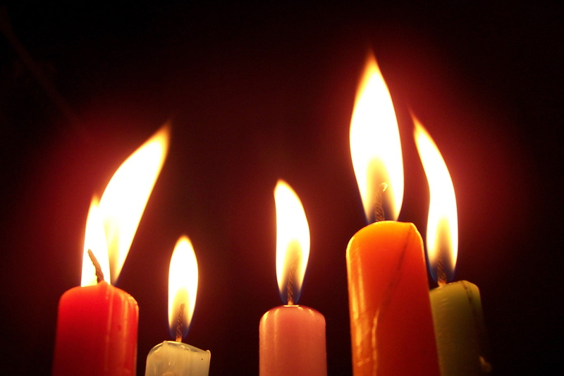 bright, flame, in a row, praying, lighting Equipment, light - Natural Phenomenon, studio shot, 1080P, illuminated, candle, dark, candlelight, love, glowing