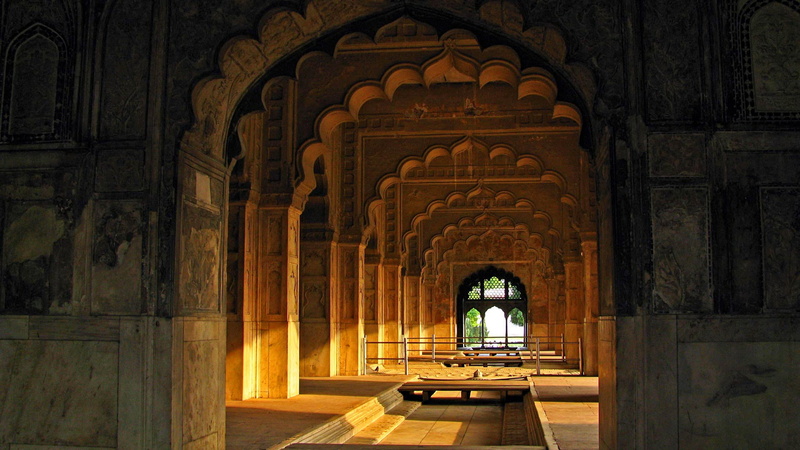 The House Of Flowers., India, Rang Mahal, Delhi, Red Fort, 1080P