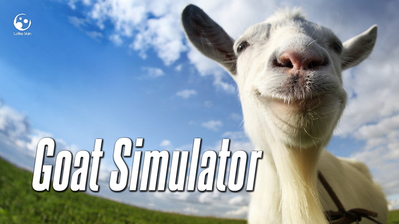 vertebrate, focus on foreground, video games, Goat Simulator, domestic, nature, day, animal themes, mammal, no people, pets, sky, western script, sign