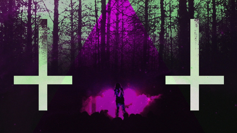 glitch art, 1080P, Satan