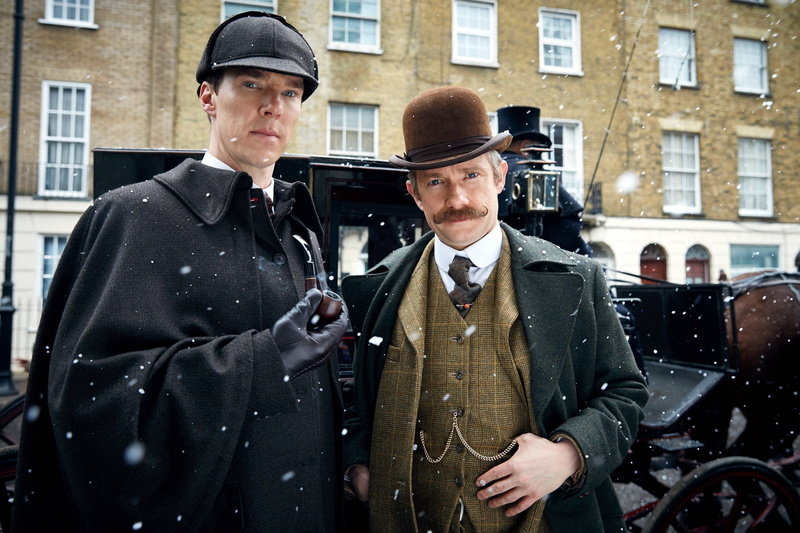 Benedict Cumberbatch, 2K, Sherlock BBC, Sherlock Holmes, Ugly bride, Martin man, Sherlock (TV series), snow, Sherlock, John Watson