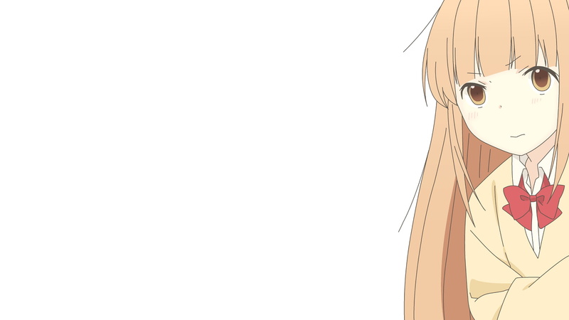 bow (Clothing), Brown Eyes, Brown Hair, Tanaka-kun is Always Listless, School Uniform, Anime, Blush, 720P, Long Hair, Miyano (Tanaka-kun Is Always Listless)