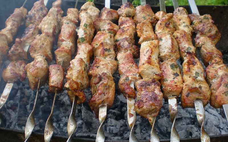 barbecue, meat, animals, closeup, 1080P, grill, food