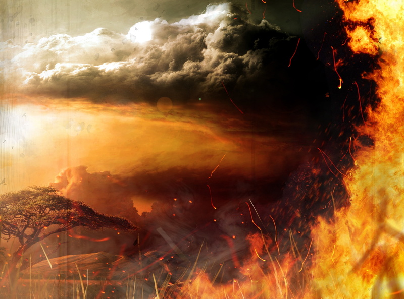 sky, Concept, cry, orange color, no people, Far Cry, heat - temperature, nature, flame, sunset, digital composite, art, far, fire - natural phenomenon