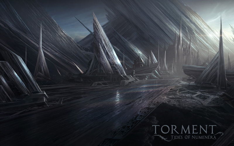 numenera, tides, drawing, fantasy, torment, cities, 1080P