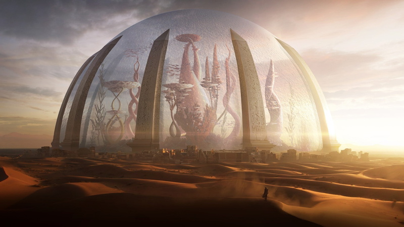 sunlight, Torment: Tides Of Numenera, sunset, cloud - sky, representation, sky, the past, religion, nature, built structure, building exterior, fantasy Art