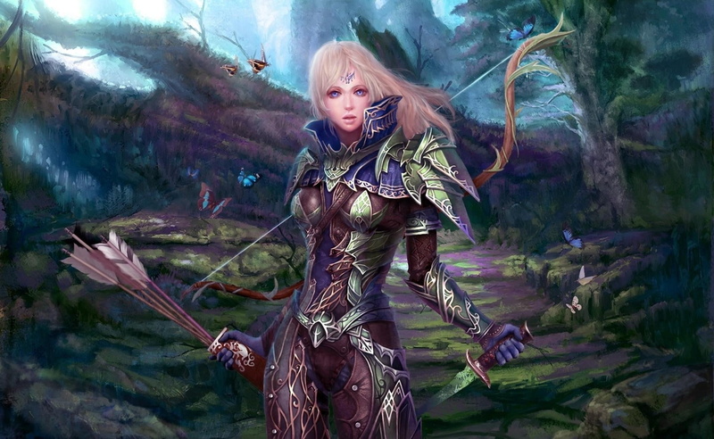 weapon, women, knife, arrows, fantasy, fantasy art, art, 1080P