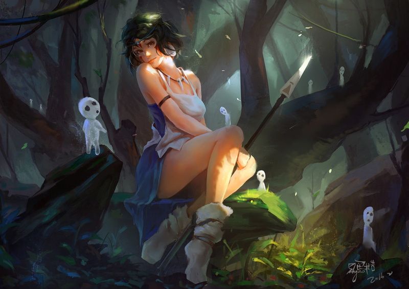 hd, 1080P, anime, 1920x1356 px, art, px, fantasy, mononoke, x, fantasy art, catoon, Princess Mononoke, princess