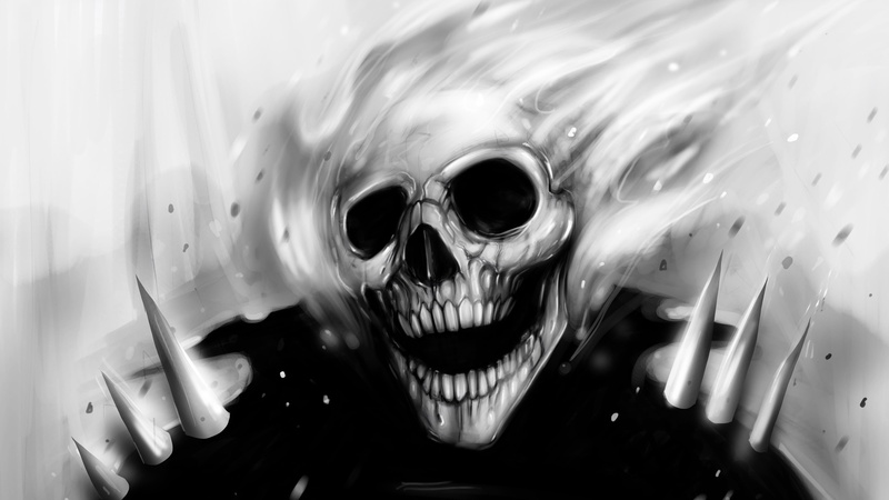 black and white, fire, sake, 4K