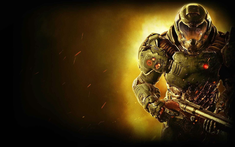 action, fighting, video, warrior, dark, technics, game, futuristic, doom, 1080P, horror, evil, sci-fi, fps