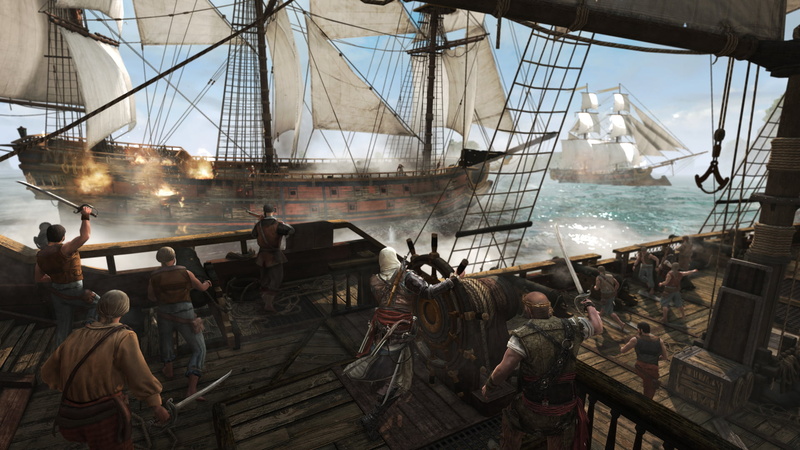 killer, water, travel, harbor, ships, crowd, real people, Assassins Creed 4: Black Flag, sailboat, adult, transportation, ship, day, pirates, large group of people