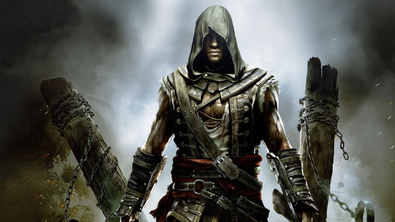 assassins, fantasy, adventure, black, creed, fighting, stealth, action, 1080P, flag, pirate