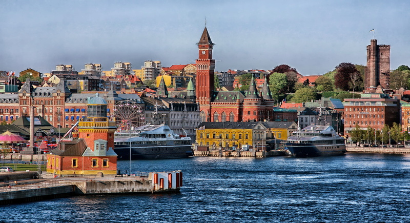 hdr, clouds, ship, boats, travel, denmark, building, built structure, nautical vessel, architecture, near, no people, dock, bridge - man made structure