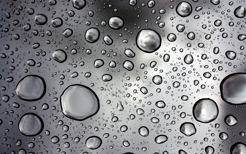 water drops, monochrome, water on glass, 720P
