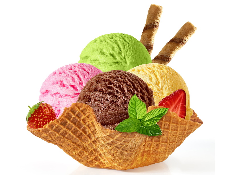 2K, sweet, ice cream, strawberry, balls, wafer
