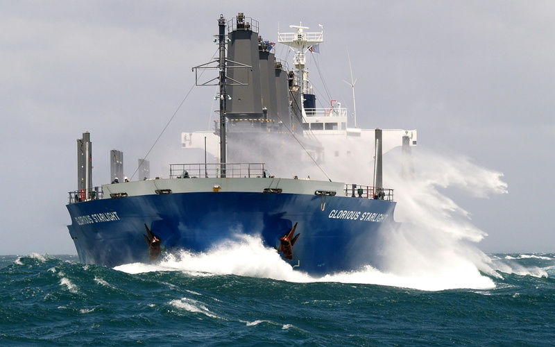 2K, ship, sea, Bulk Carrier, vehicle, waves