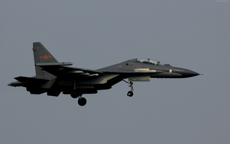 fighter aircraft, China, 4K, China army, Shenyang J-11, air force
