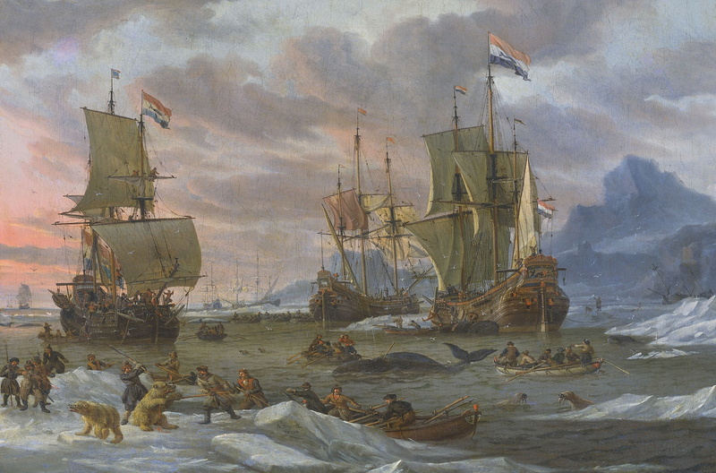 ship, picture, Whaling, 1080P, oil, Abraham Stork, canvas, sail