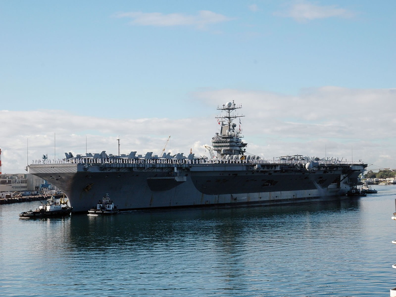 outdoors, water, waterfront, sea, business, military, 720P, shipping, aircraft carrier, day, ship, no people, nature, anchored, travel, navy, freight transportation
