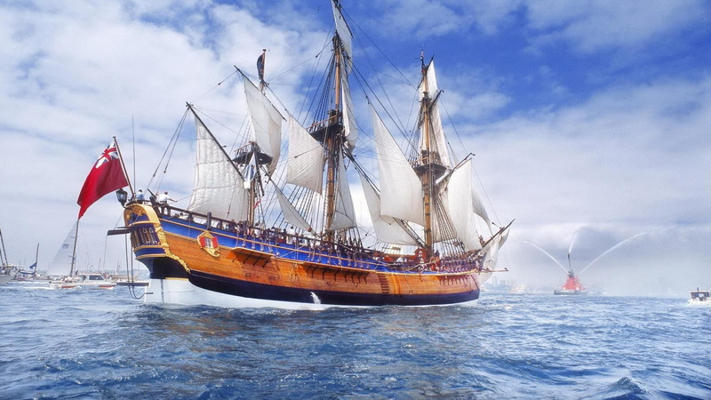 sailing, tall-ships, ships, 720P, begun, ocean, voyage