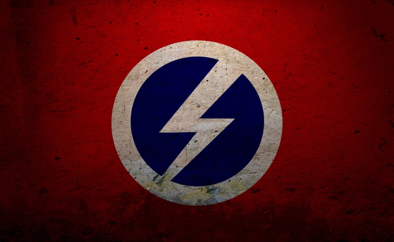 Artistic, Flag, white, guidance, white color, no people, road, close-up, metal, information, wall - building feature, circle, British, communication, Fascists