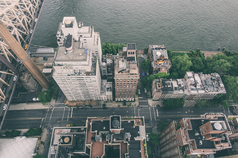 buildings, view, lake, vehicle, street, bridge, cityscape, new, 720P, aerial, aerial view, york, city, new york city