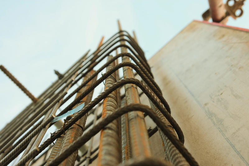 building, connection, worm, looking up, detail, construction, steel, architecture, low section, built structure, high rise, 4K, low angle view, structure