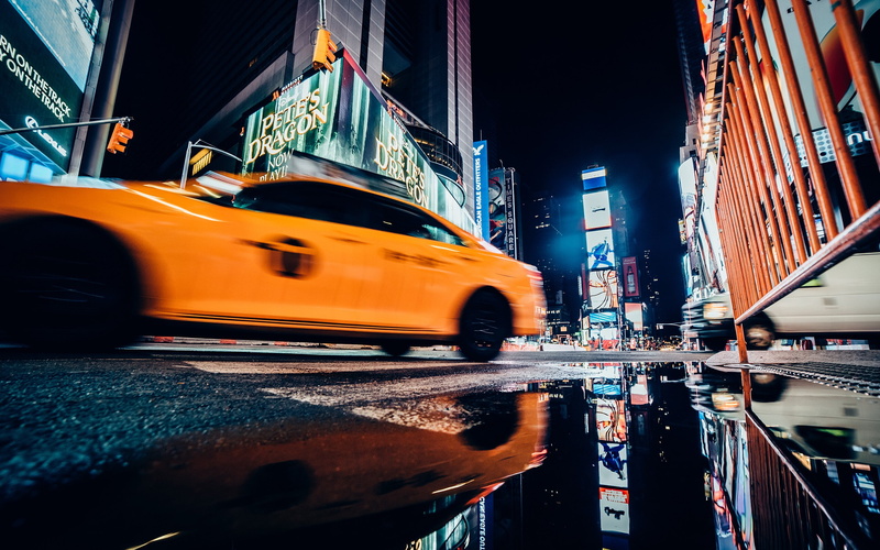 2K, Times Square, New York City, car, traffic, urban, USA, city
