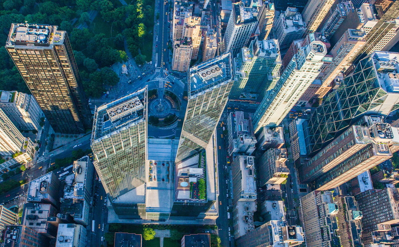 Buildings, modern, newyorkcity, architecture, aerialview, high angle view, cityscape, day, residential district, Urban, tower, City, Manhattan, midtown