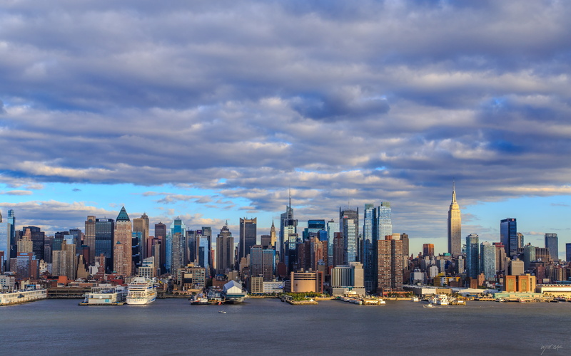 sky, no people, tall - high, spire, 5K, skyline, outdoors, cityscape, water, urban skyline, architecture, office, newyork, modern, landscape, office building exterior