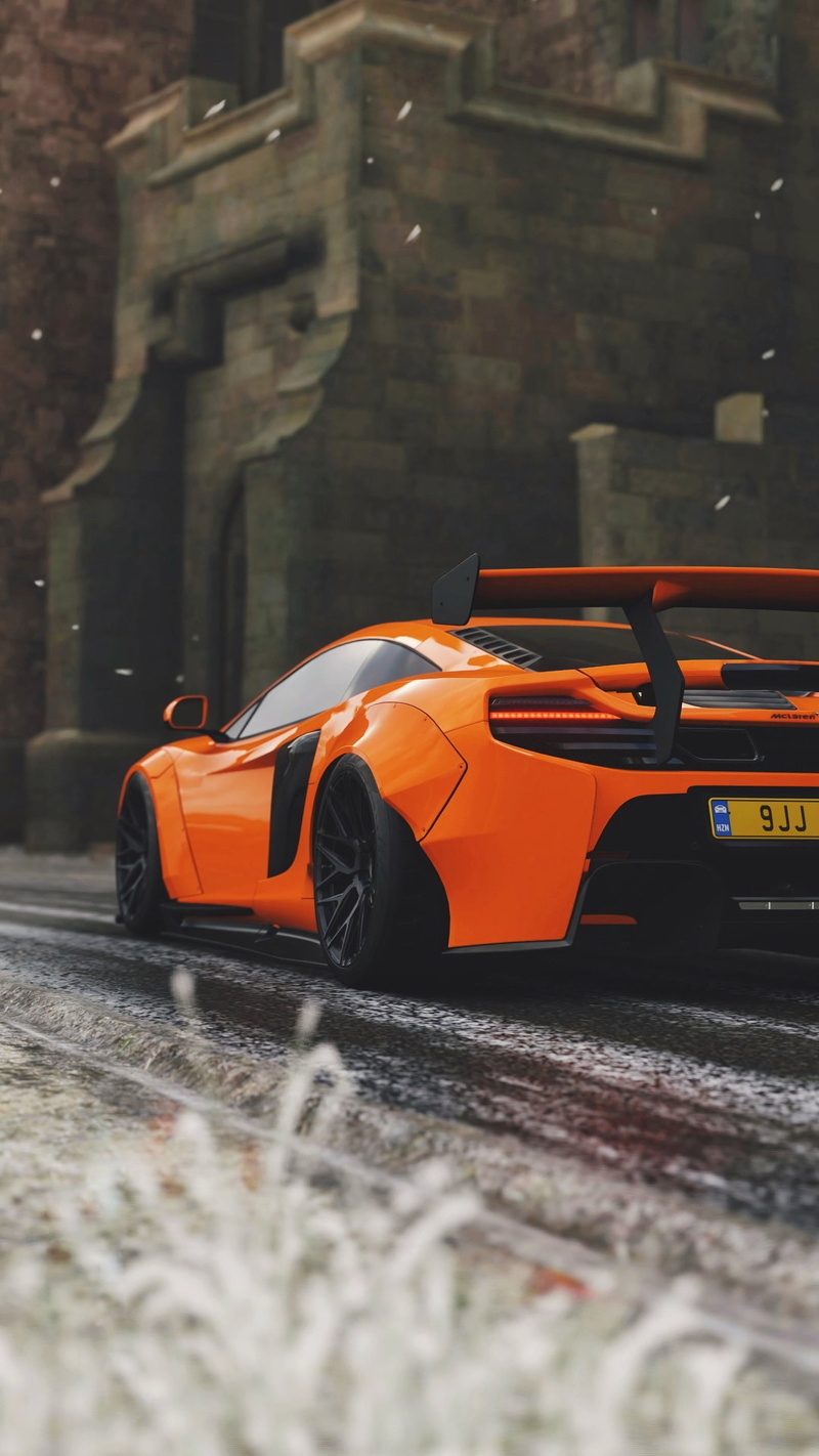 orange, mclaren, mclaren 650s, racing, 4K, sports car