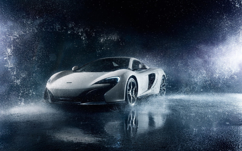 McLaren, Frozen, front, 650S, Supercar, water, Ligth, s, white, 720P