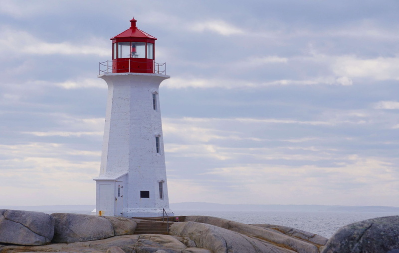 light, sky, safety, protection, nova scotia, scenics - nature, architecture, maritime, direction, lighthouse, ocean, old, beacon, no people, tower, nautical