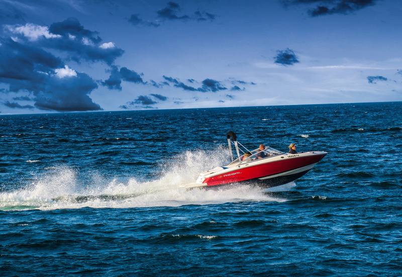 motion, beauty in nature, power, leisure, ocean, nautical vessel, speed, clouds, movement, sea, scenics - nature, travel, nature, outdoors, activity, water sports