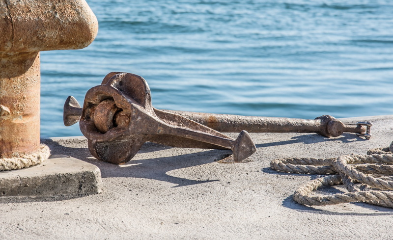label, concrete, brown, nautical, beach, vintage, rusty, day, badge, outdoors, ocean, decoration, banner, focus on foreground, equipment, ship, metal, animal