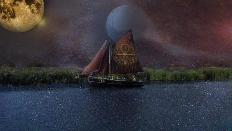 space, red, lake, astronomy, balance, ship, reflection, shipping, instrument, ocean, yacht, cockpit, marine, wheel, moon, magic, tranquility, egyptian