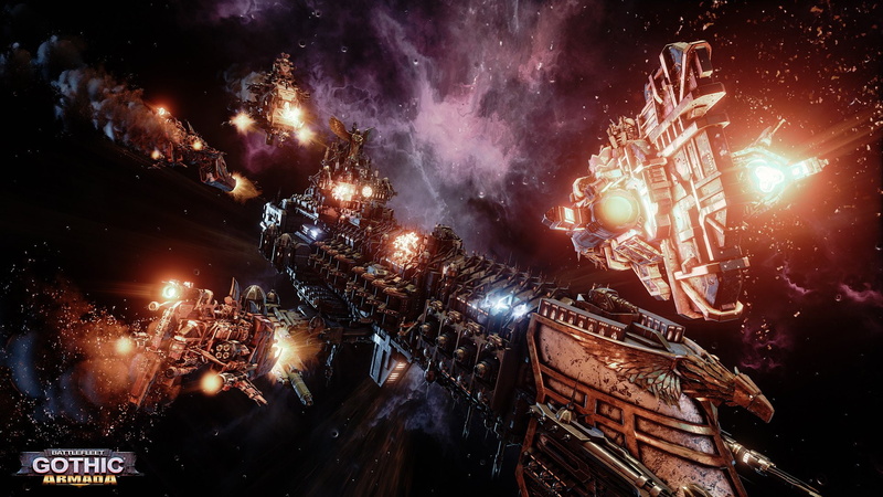 Battlefleet Gothic: Armada, Video Game, 1080P, Spaceship, Battle