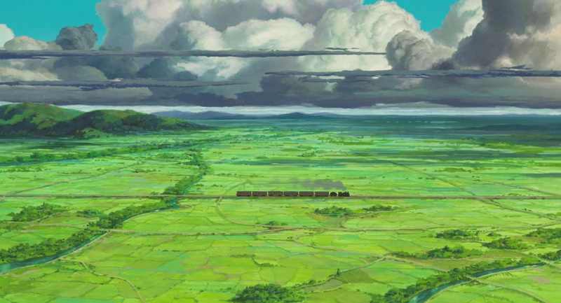 sky, 1080P, cloud - sky, non-urban scene, green color, landscape, rural scene, the wind rises, environment, outdoors, field, day, no people, agriculture