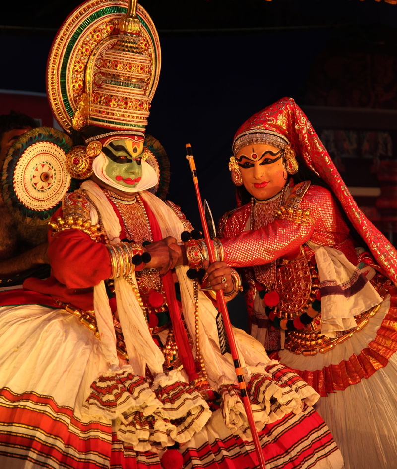 performing, one person, tradition, creativity, human representation, religion, kerala, indian, woman, wegging, real people, leisure activity, traditional clothing