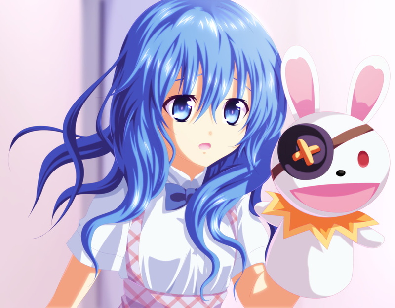 human representation, no people, mask, art and craft, multi colored, lifestyles, creativity, Yoshino, studio shot, pink color, Date A Live, blue, 720P