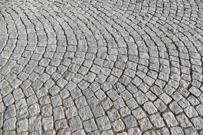 city, downtown, background, grey, day, street, rough, textured, wavy, natural stone, paved, texture, gray, floor, high angle view, repetition, cobblestone
