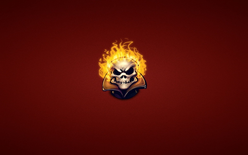 ghost, skeleton, skull, the fire, head, 1080P, rider, the skeleton