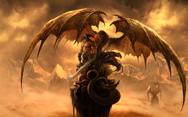 sky, sunset, dragon, 2K, halloween, angel, night, sculpture, art, illustration, beauty in nature, panoramic, vertebrate, outdoors, animal, cloud - Sky