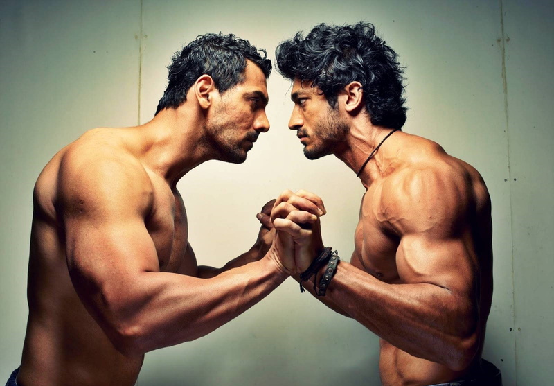 abraham, studio shot, men, young men, shirtless, adult, lifestyles, muscular build, standing, face to face, bicep, side view, indoors, males, exercising