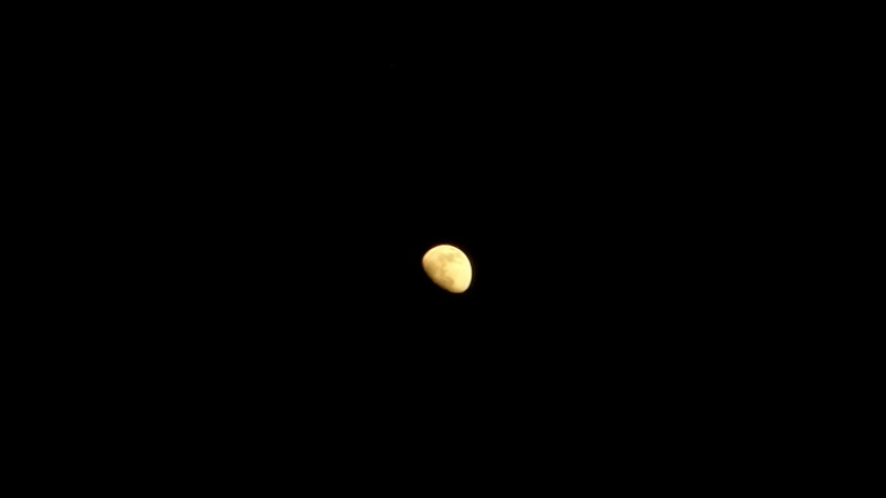 art, night, waxing moon, moons, space, craters, moon, Half-moon, clear night, hd, 720P, clear