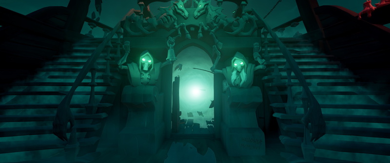 turquoise, Sea of Thieves, Pirate ship, 2K