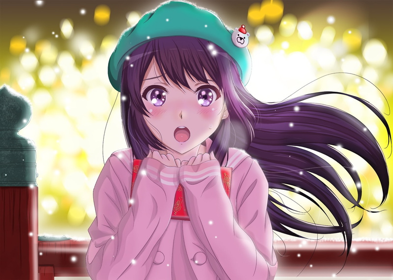Anime, hibike euphonium, kousaka reina, excited expression, 720P, wind