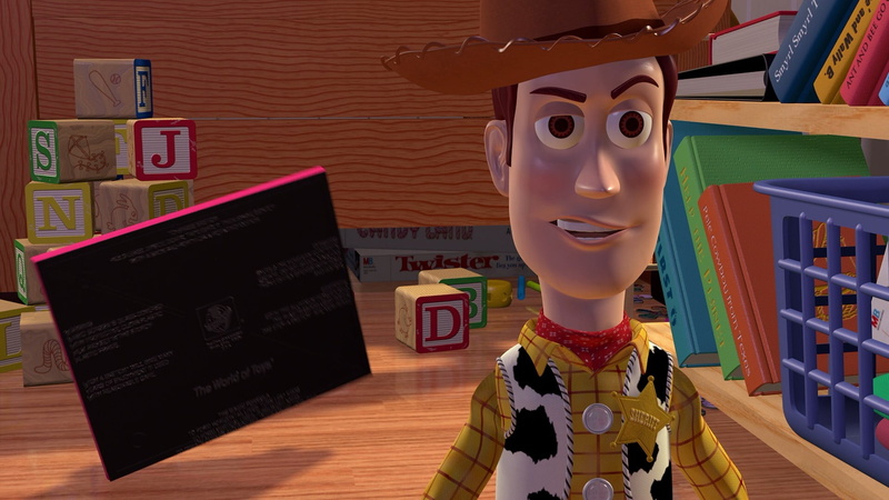 black, no people, animated movies, movies, female likeness, mannequin, shirt, white, toy, close-up, publication, male likeness, Pixar Animation Studios