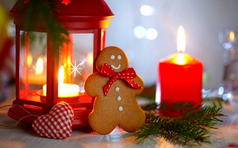 tree, holiday - event, celebration, burning, gingerbread, fire, no people, indoors, gift box, pan, red, ribbon, gift, christmas tree, christmas ornament